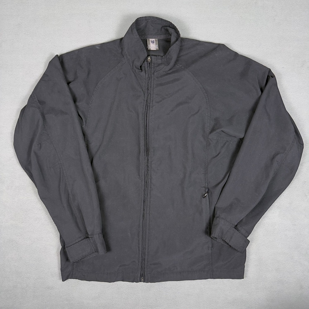 Nike Golf Full Zip Windbreaker Jacket Mens L Black